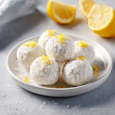 Lemon Truffles with White Chocolate Recipe Card