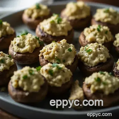 Easy & Creamy Stuffed Mushrooms with Cream Cheese: A Family Favorite Recipe Card