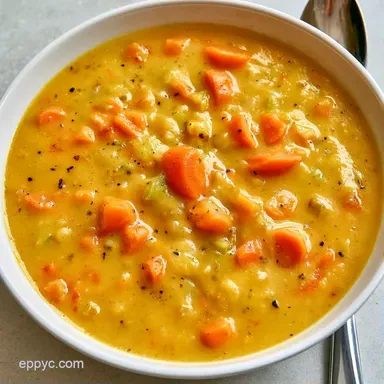 Creamy Vegetable Soup in 40 Minutes Recipe Card