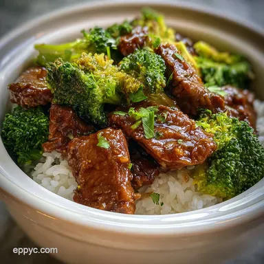 Crock Pot Beef and Broccoli: Melt-in-Your-Mouth Tender Recipe Card