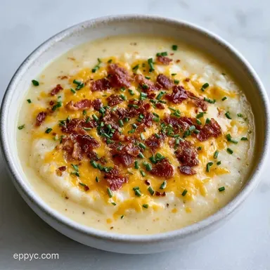 Creamy Loaded Potato Soup in Crock Pot Recipe Card