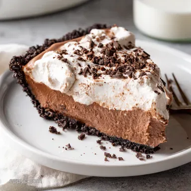 Decadent Double Chocolate Dream Pie - A Slice of Heaven! Recipe Card