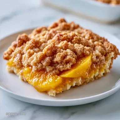 Deep Dish Peach Crumble Pie with Oats