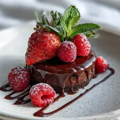 Double Chocolate Dessert - Crispy Baked in 25 Minutes Recipe Card