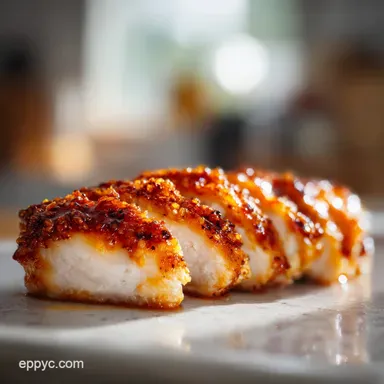 Melt In Your Mouth Easy Baked Chicken Breast Tender Poultry Recipe | Velvety & Savory Recipe Card