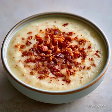 Easy Baked Potato Soup with Bacon Recipe Card
