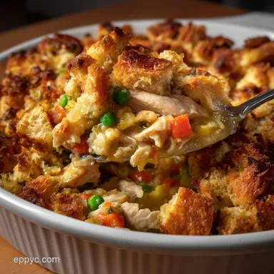 Easy Chicken Casserole with Stuffing Stovetop Stuf: 45 Minute Meal Recipe Card