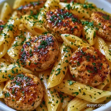 Easy Chicken Sausage Pasta in 25 Minutes Recipe Card