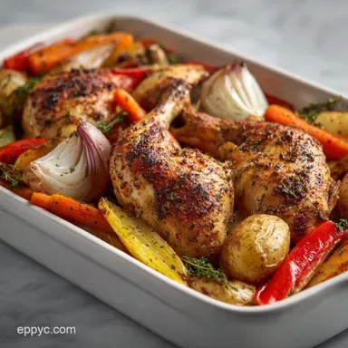 Best Easy Meal Prep Recipe with Roasted Chicken and Vegetables: One Pan Prep