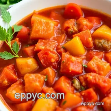 Chilean Comfort: Easy Tomato Stew Recipe in 45 Minutes Recipe Card