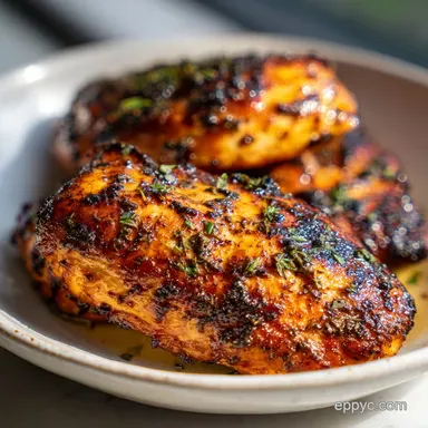 Easy Chicken Recipe with Garlic and Herbs in 22 Min Recipe Card