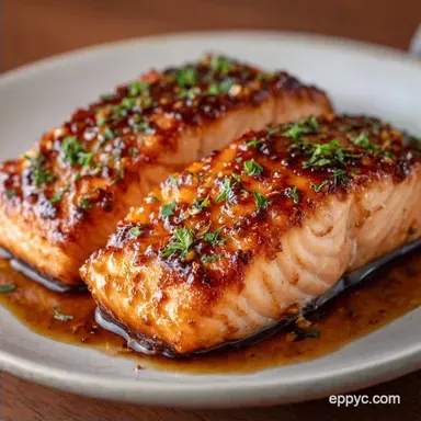 Easy Glazed Salmon Filet for 4 Servings