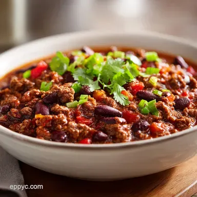 Easy Chili Recipe with Ground Beef - 55 Min