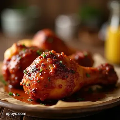 Best Juicy BBQ Chicken Drumsticks Recipe Oven Grill Recipe Card