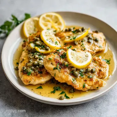 Chicken Piccata Recipe: Crispy, 20 Minute Meal Recipe Card