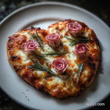 Easy Pizza Rose for Valentines Day in 35 Minutes Recipe Card