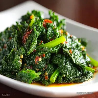 The Proper Way to Cook Kale 15Minute Tender Saut&eacute;ed Kale Side Dish Recipe Card