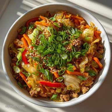 Egg Roll Bowl Recipe in 12 Minutes Recipe Card