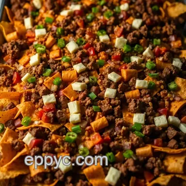 Epic Sheet Pan Nachos: Crowd-Pleasing Fiesta! Recipe Card