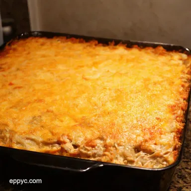 Chicken Enchilada Casserole Recipe Fiesta Comfort Food Recipe Card
