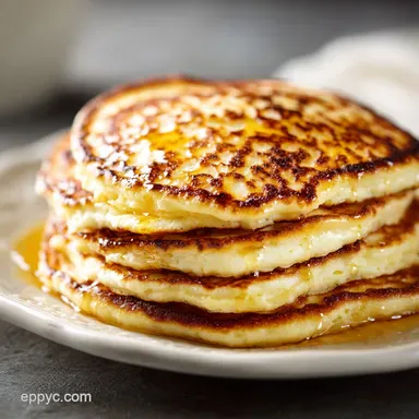 Cottage Cheese Pancakes for 2 Servings Recipe Card
