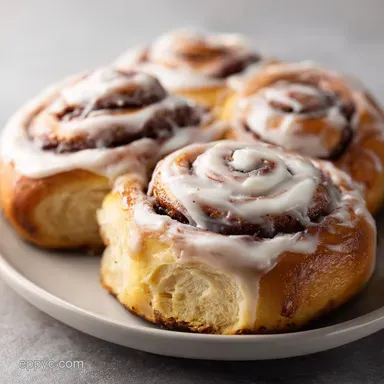 Fluffy Cinnamon Rolls with Cream Cheese Frosting in 175 Minutes Recipe Card