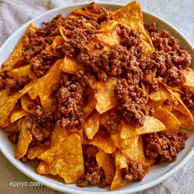 Football Nachos Recipe with Ground Beef