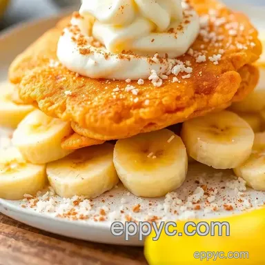 Easy & Delicious Fried Xango Dessert with Bananas & Creamy Delight Recipe Card