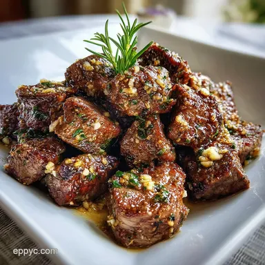 Birthday Dinner Idea with Garlic Butter Steak in 20 Minutes Recipe Card