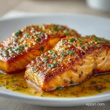 Garlic Glazed Salmon Filet in 15 Minutes Recipe Card