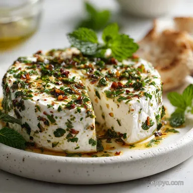 Goat Cheese Recipe with Garlic and Herbs in 22 Minutes Recipe Card