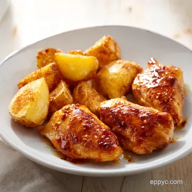 Garlic Parmesan Chicken Potatoes One-Pan