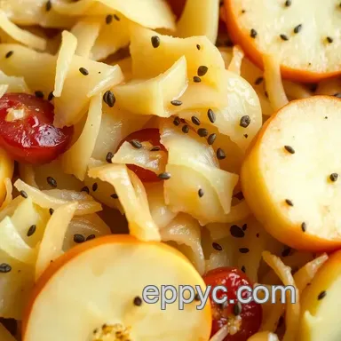 Crispy Sauerkraut and Apple Slaw: A Unique Germany Thanksgiving Side Recipe Card