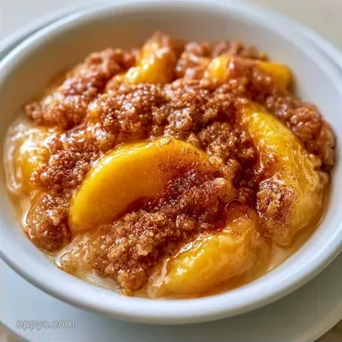 Peach Crisp with Almond Flour