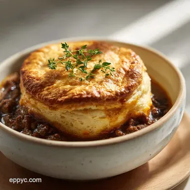 Ground Beef and Biscuit Bake for 6