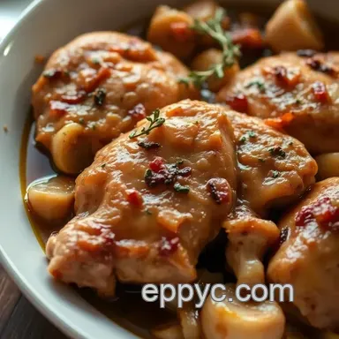 Hearty Hard Cider Braised Chicken Recipe: A Family Favourite Recipe Card
