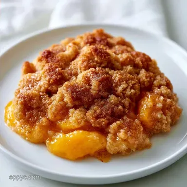 Healthy Gluten Free Peach Dessert for 10