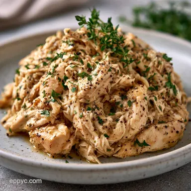 Shredded Chicken Breast in 20 Minutes Recipe Card