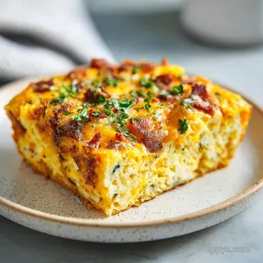 Breakfast Casserole Recipe for 9 Servings Recipe Card
