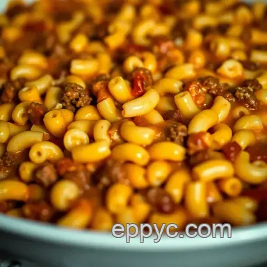 Hearty Chili Mac and Cheese Casserole: A Family Favorite Delight Recipe Card