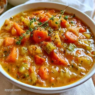 Hearty Winter Vegetable Soup in 45 Min Recipe Card