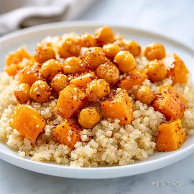 Quinoa Bowl with Roasted Chickpeas