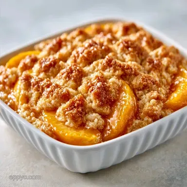 Peach Crumble Pie with Fresh Peaches
