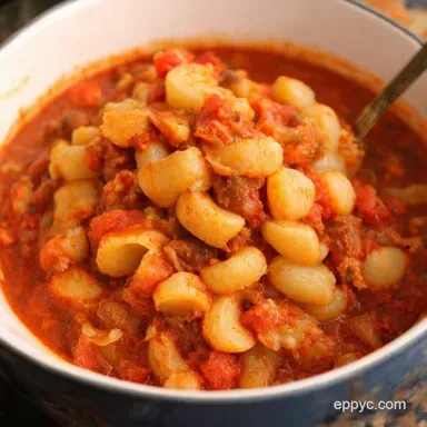 Homestyle American Goulash Recipe Easy Comfort Food Recipe Card