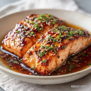 Honey Air Fryer Salmon in 15 Minutes Recipe Card