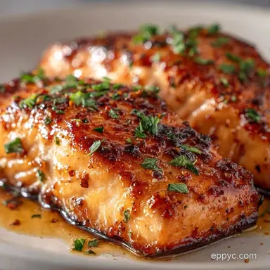 Honey Butter Glazed Salmon in 15 Minutes Recipe Card