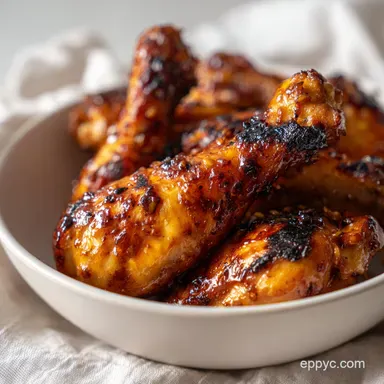 Honey Garlic Drumsticks: Sticky Baked Recipe Card
