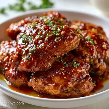 Honey Garlic Chicken Crockpot Meal Prep Recipe Card