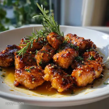 Honey Garlic Chicken Thighs Crispy Baked in 25 Minutes Recipe Card