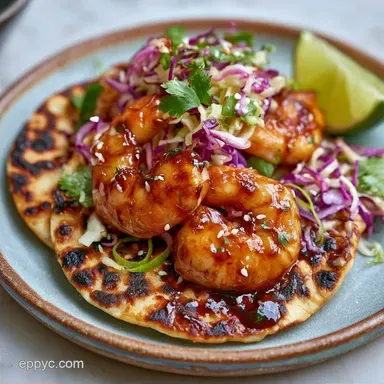 Hot Honey Shrimp Tacos in 30 Minutes